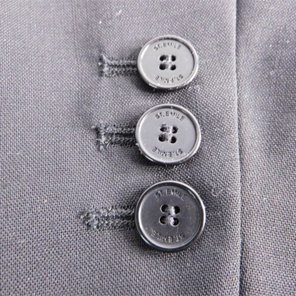 St. Emile NWT Women's Black Virgin Wool BETTY Jacket/Blazer, Size 6 - Picture 5 of 9